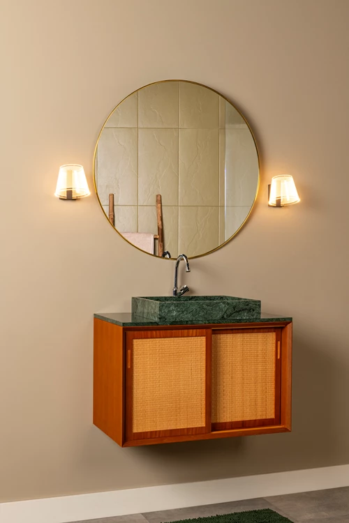 Lucide KORGIS - Wall light Bathroom - LED - 1x10W 3000K - IP44 - Transparant - atmosphere 1